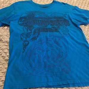 Vtg Rolling Stones News San Fran Blue T Shirt Sz L